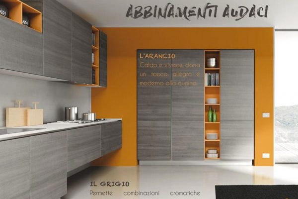 cucina-grigio-arancio